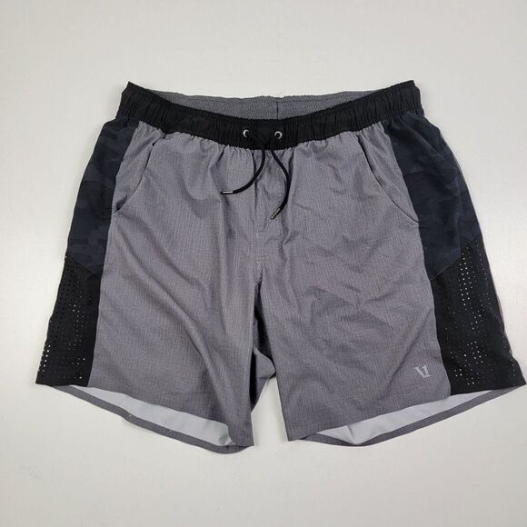Vuori Other - Vuori Shorts Mens Extra Large Gray Camo Lined Athletic Gym Adult Gray XL Mesh